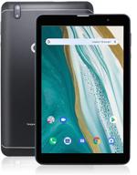 📱 8 inch 4g phone tablet with dual sim card, octa-core processor, 1920x1200 full hd display, android 10, 3gb ram 32gb storage, 8mp+5mp camera, phablet, wifi, bluetooth, gps - black logo