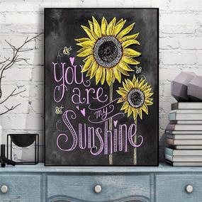 img 1 attached to 🌻 DIY 5D Diamond Painting Kits for Adults: Sunflower Rhinestone Picture - Home Wall Decor, 11.8x9.8 inches