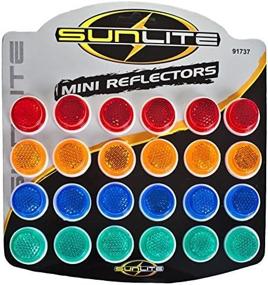 img 3 attached to 🌞 SUNLITE 1-Inch Reflectors - Pack of 24, Perfect for Carded Display