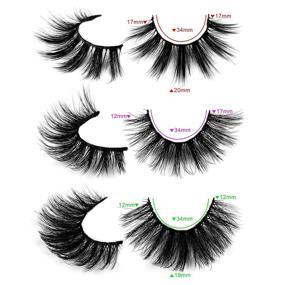 img 1 attached to 💖 Mavphnee Faux Mink Eyelashes Pack - 30 Pairs of Natural Look 3D Long False Lashes - Dramatic Thick & Fluffy Eye Lashes - Reusable & Wholesale