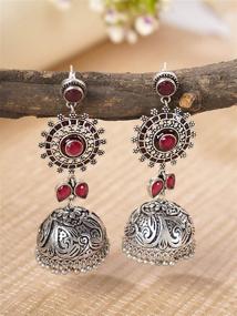 img 2 attached to Crunchy Fashion Bollywood Traditional Oxidised Girls' Jewelry