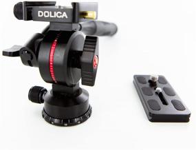 img 3 attached to Dolica P200 - профессиональная видеоштативная головка высокой производительности (черная): полноразмерная универсальность для улучшенного опыта съемки