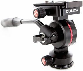 img 1 attached to Dolica P200 - профессиональная видеоштативная головка высокой производительности (черная): полноразмерная универсальность для улучшенного опыта съемки