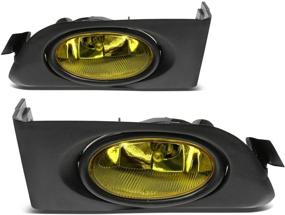 img 4 attached to FL-HC01-AM Amber Fog Light for 2001-2003 Honda Civic by DNA Motoring