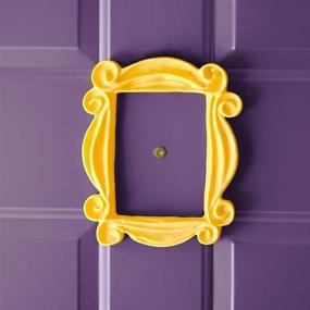 img 1 attached to 🚪 Monica's Apartment Door Picture Frame - Lapto Friends Peephole Frame, Perfect Present for Best Friends (Yellow)