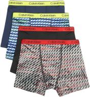 🩲 удобное детское нижнее белье calvin klein: 4 шт. боксерки "performance boxer briefs логотип