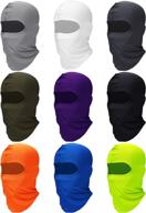 🌞 satinior 9-piece balaclava full face cover for uv protection and breathability - essential summer outdoor neck gaiter hood logo