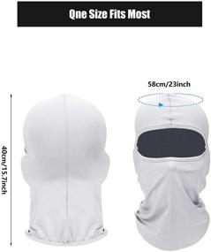 img 1 attached to 🌞 SATINIOR 9-Piece Balaclava Full Face Cover for UV Protection and Breathability - Essential Summer Outdoor Neck Gaiter Hood