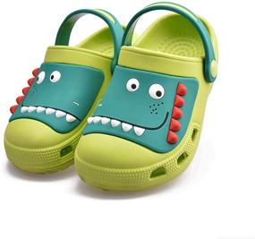 img 4 attached to JACKSHIBO Kids Water Sandals Closed Toe Sport Sandals Stranger Things Dinosaur Clogs