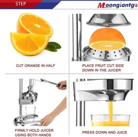 img 2 attached to Moongiantgo Manual Citrus Juicer Hand Press - Extractor for Pomegranate, Orange, Lime, Lemon - Fruit Squeezer Machine