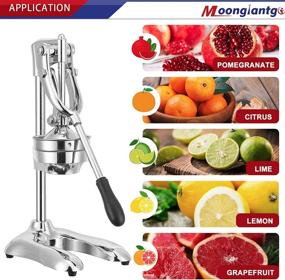 img 3 attached to Moongiantgo Manual Citrus Juicer Hand Press - Extractor for Pomegranate, Orange, Lime, Lemon - Fruit Squeezer Machine