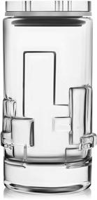 img 3 attached to JoyJolt Salt Pepper Shakers - 2Oz Set of 2 Premium Quality Glass 🧂 - Elegant Triangle Design - Non-BPA, Dishwasher Safe - Perfect for Home, Restaurant, Hotel