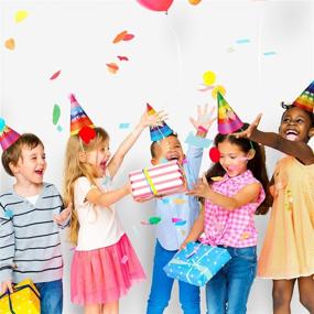 img 2 attached to 🌈 Colorful Rainbow Birthday Party Hats Set with Happy Birthday Banner - Perfect Decoration for Adult and Kids Birthday Parties, Set of 20