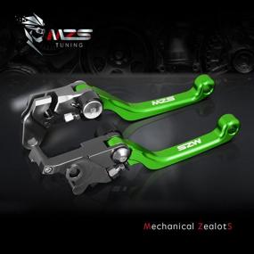 img 1 attached to MZS PT-0520 Pivot Levers Dirtbike Clutch Brake Adjustment Foldable CNC Green