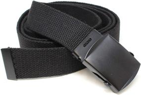 img 3 attached to Canvas Military Style Buckle Colors Men's Accessories for Belts