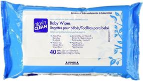 img 2 attached to Non-Scented Nice 'N Clean Baby Wipes with Aloe - Hypoallergenic Travel Pack (40 Wipes)