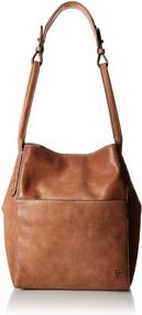 img 4 attached to 👜 Reed Zip Leather Hobo Handbag by FRYE