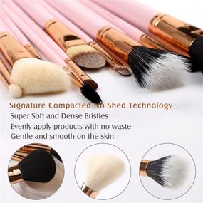 img 1 attached to 💄 Zoreya Makeup Brush Set 12pcs: Pink Synthetic Brushes Travel Set with Holder & Organizer - Foundation, Powder, Contour, Blush, Eye Brushes - Bonus Makeup Sponge