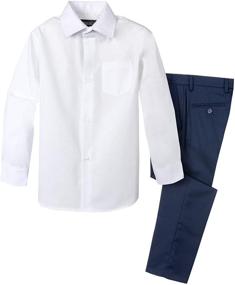img 1 attached to 👕 Boys' Clothing Set: Spring Notion Dress Pants Shirt