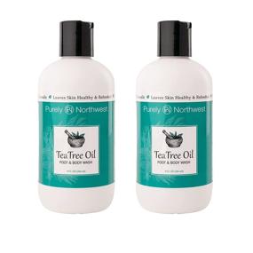 img 4 attached to 🌿 Tea Tree Oil Body Wash - 2 PACK - Targets Jock Itch, Athlete's Foot, Ringworm, Toenail Fungus, Acne, Yeast Infections, Eczema, Body Odor - Soothes Itching, Multipurpose Shampoo - Made in USA By Purely Northwest - 18 oz