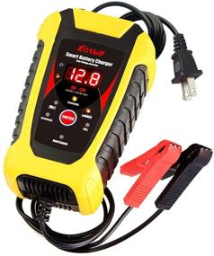 img 4 attached to 🔋 KATBO 6Amp Auto-Voltage Detection Battery Charger Maintainer with LCD Display - 6V 12V Lead Acid Battery Float Charger for Motorcycle Car Boat Marine Lawn Mower ATV Toy Car (Yellow)