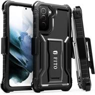 fito holster belt clip case for samsung galaxy s21 plus, 6.7 inch 📱 full body protection cover + 360° swivel belt clip, no screen protector (holster & case) logo