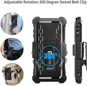 img 1 attached to FITO Holster Belt Clip Case for Samsung Galaxy S21 Plus, 6.7 Inch 📱 Full Body Protection Cover + 360° Swivel Belt Clip, No Screen Protector (Holster & Case)