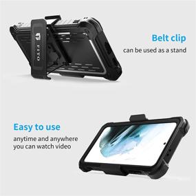 img 3 attached to FITO Holster Belt Clip Case for Samsung Galaxy S21 Plus, 6.7 Inch 📱 Full Body Protection Cover + 360° Swivel Belt Clip, No Screen Protector (Holster & Case)