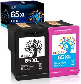 img 4 attached to H&amp;BO TOPMAE Replacement Ink Cartridge for HP 65XL 65 XL Envy 5055 5052 5058 DeskJet 3755 3752 2652 2655 2622 3720 3722 2624 3758 AMP 100 Printer (1 Black 1 Tri-Color)
