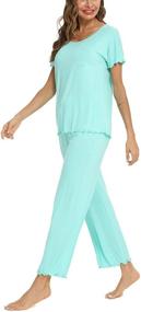 img 1 attached to TIKTIK Womens Pajamas Sleeve Sleepwear Women's Clothing and Lingerie, Sleep & Lounge