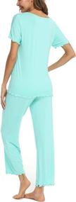 img 3 attached to TIKTIK Womens Pajamas Sleeve Sleepwear Women's Clothing and Lingerie, Sleep & Lounge