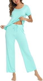 img 2 attached to TIKTIK Womens Pajamas Sleeve Sleepwear Women's Clothing and Lingerie, Sleep & Lounge