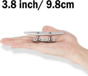 img 3 attached to ⚓ ZOMCHAIN Open Base Boat Cleat - 316 Stainless Steel Dock Cleat for Mooring with Installation Accessories Screws