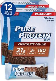img 4 attached to 🍫 Delicious and Nutritious: Pure Protein Chocolate Deluxe, 50g Bars, 12-Pack