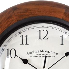 img 2 attached to FirsTime 10055 Walnut Round Clock