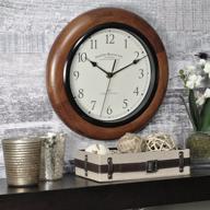 firstime 10055 walnut round clock logo