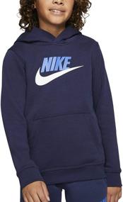 img 2 attached to 🔵 Черная толстовка с капюшоном Nike Sportswear - детская одежда для мальчиков