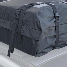 img 3 attached to 🚚 Motor Trend RC200 Rooftop Cargo Carrier Bag – Waterproof, Heavy-Duty Design for High Capacity Storage on Car, Truck, Van, and SUV Roof