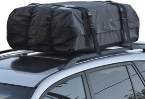 img 1 attached to 🚚 Motor Trend RC200 Rooftop Cargo Carrier Bag – Waterproof, Heavy-Duty Design for High Capacity Storage on Car, Truck, Van, and SUV Roof