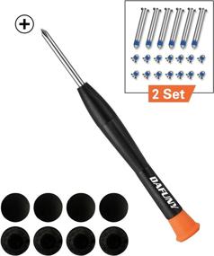img 4 attached to 🔧 8 Pack DAFUNY Rubber Case Feet + 2 Sets (20pcs) Repair Screws + Phillips Screwdriver - Compatible with MacBook Pro A1278 A1286 A1297, 2009-2012 Version