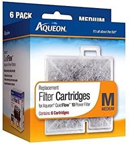 img 1 attached to 🔍 Aqueon Replacement Filter Cartridges (Medium, Pack of 6) - For Aqueon QuietFlow 10 Filters