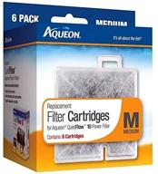 🔍 aqueon replacement filter cartridges (medium, pack of 6) - for aqueon quietflow 10 filters logo