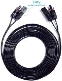 img 4 attached to ACOPOWER 20ft 14AWG Solar Panel Extension Cable with MC-4 Female and Male Connectors for 50W, 70W, 80W, 105W, and 120W Portable Solar Panels (HY-EXT-20FT)