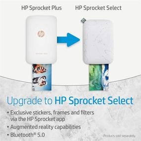 img 3 attached to 🖨️ HP Sprocket Plus Мгновенный фотопринтер - Печать фото на 30% больше на клейкой бумаге 2,3х3,4, красный (2FR87A) - Компактный.