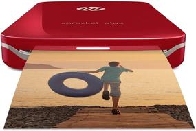 img 4 attached to 🖨️ HP Sprocket Plus Instant Photo Printer - Print 30% Bigger Photos on 2.3x3.4 Sticky-Backed Paper, Red (2FR87A) - Compact