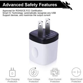 img 2 attached to NonoUV 4Pack One Port USB Wall Charger 1A/5V Power Brick for iPhone & Samsung - Fast 🔌 Charging Cube for iPhone SE 11 Pro Max XR XS X 8 7 6 6S Plus, Android, Kindle