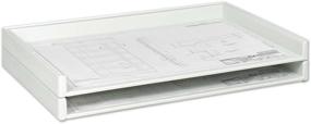 img 1 attached to 🗄️ Safco Products 4897 Giant Stack Tray: Efficient Organization for 24" x 36" Documents in White