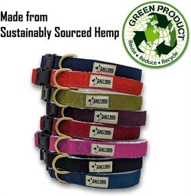 img 2 attached to 🐶 Soothed Pups: Salt Dog Natural Hemp Collar for Happier Hounds"