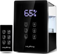 🌬️ hupro ultrasonic humidifier for large bedroom - top fill 6l, warm and cool mist, humidistat, essential oil diffuser - perfect for living rooms, nursery, plant care, home air vaporizer logo