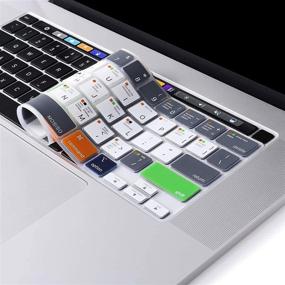 img 2 attached to 🎧 MOSISO Keyboard Cover - MacBook Pro 13 inch 2020 A2338 M1 A2251 A2289 & MacBook Pro 16 inch 2020 2019 A2141 - Protective Silicone Skin - Mac OS X Shortcut - Gray